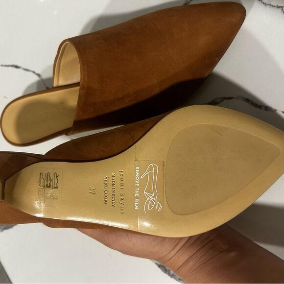 Jenni Kayne Oiled Leather Kitten Heel Mule NWOT - Picture 5 of 9